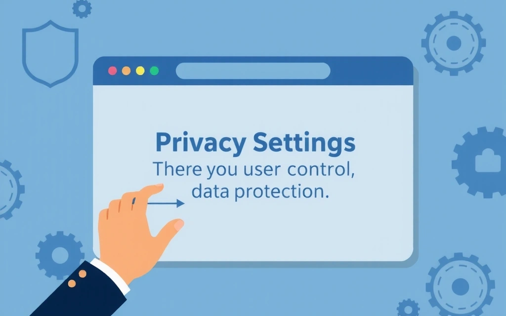 Ilustrace nastavení ochrany soukromí v prohlížeči