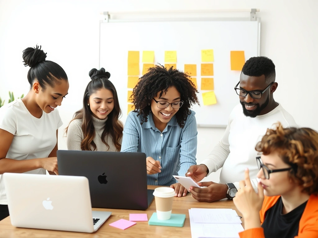 Tým creativewing diskutuje digitální strategii