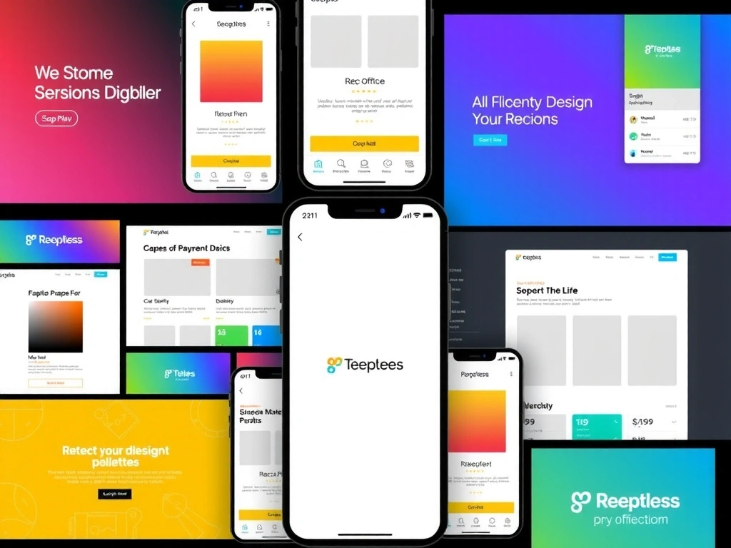 Galerie různých designů web-stránek symbolizující naše portfolio