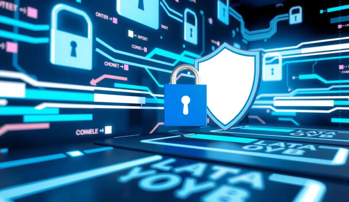 Ilustrace zabezpečení dat a soukromí